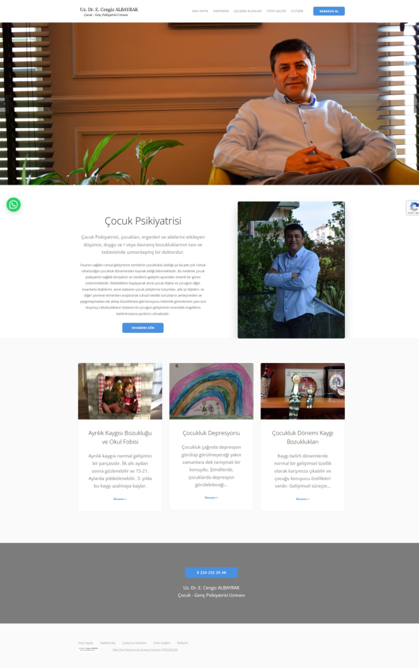 Kişisel Site cengizalbayrak.com.tr Web Site Tasarımı & Yazılımı